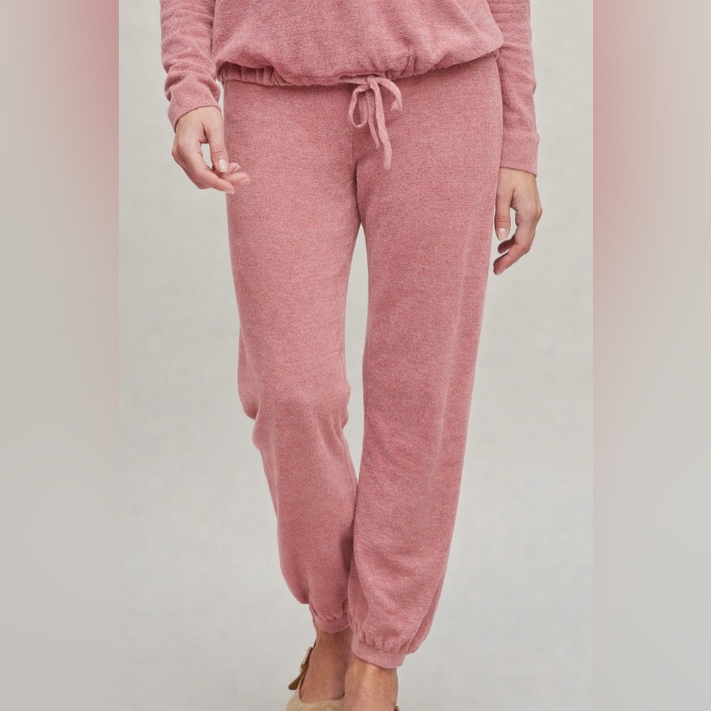 Barefoot Dreams Pink Cozy Plush Jogger Pants
